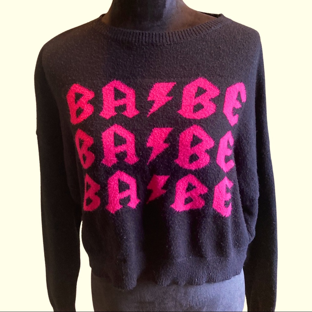 SALE! Dolls Kill Adika Crop Crewneck Sweater Large